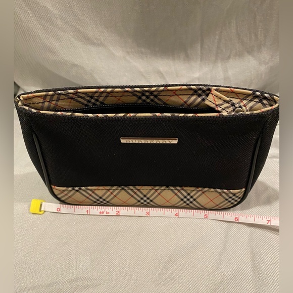 Burberry Black and Beige Plaid Pouch - Picture 2 of 16